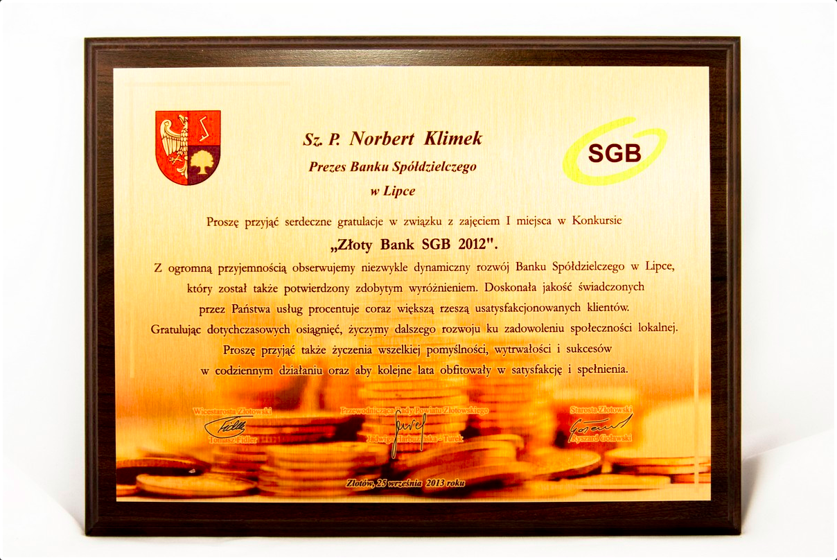 Zdjęcie przedstawiające nagrodę